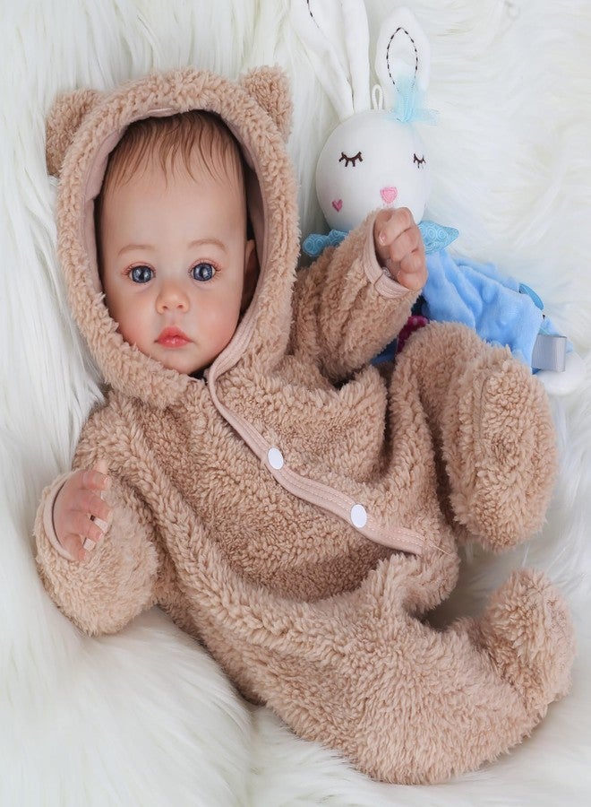 KSBD Reborn Baby Dolls - 18 Inch Realistic Baby Doll Lifelike Full Baby Boy Real Life Baby Doll with Soft Vinyl Body can Swimming with Accessories Gifts for Kids 3+ - Image 2